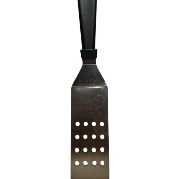SS SPATULA BENT PERFORATED