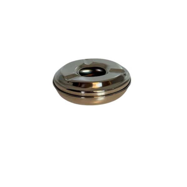 SS ROUND ASH TRAY WITH LID